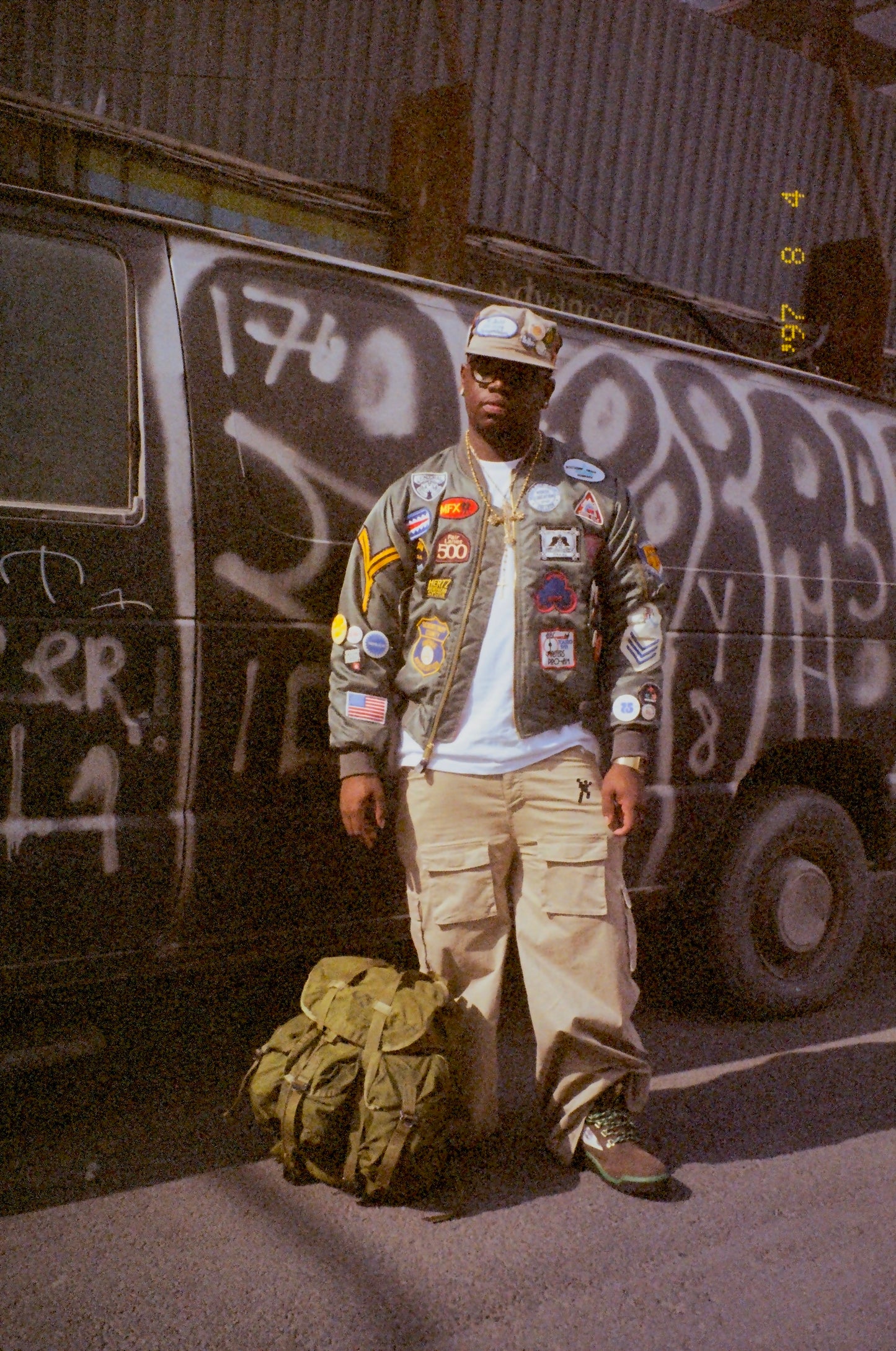 Patchwork Military Jacket (Green)