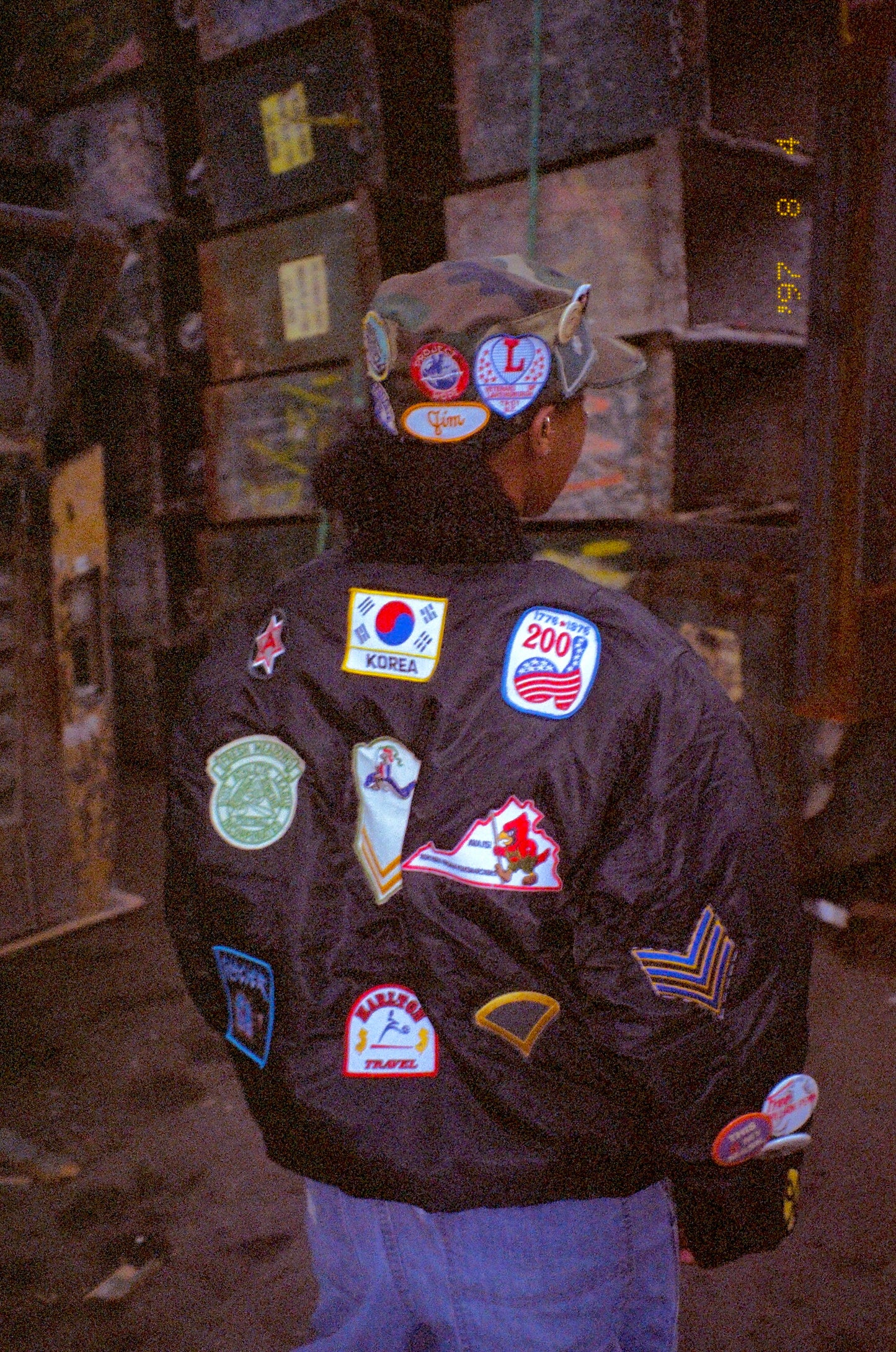 Patchwork Military Cap (Camo)
