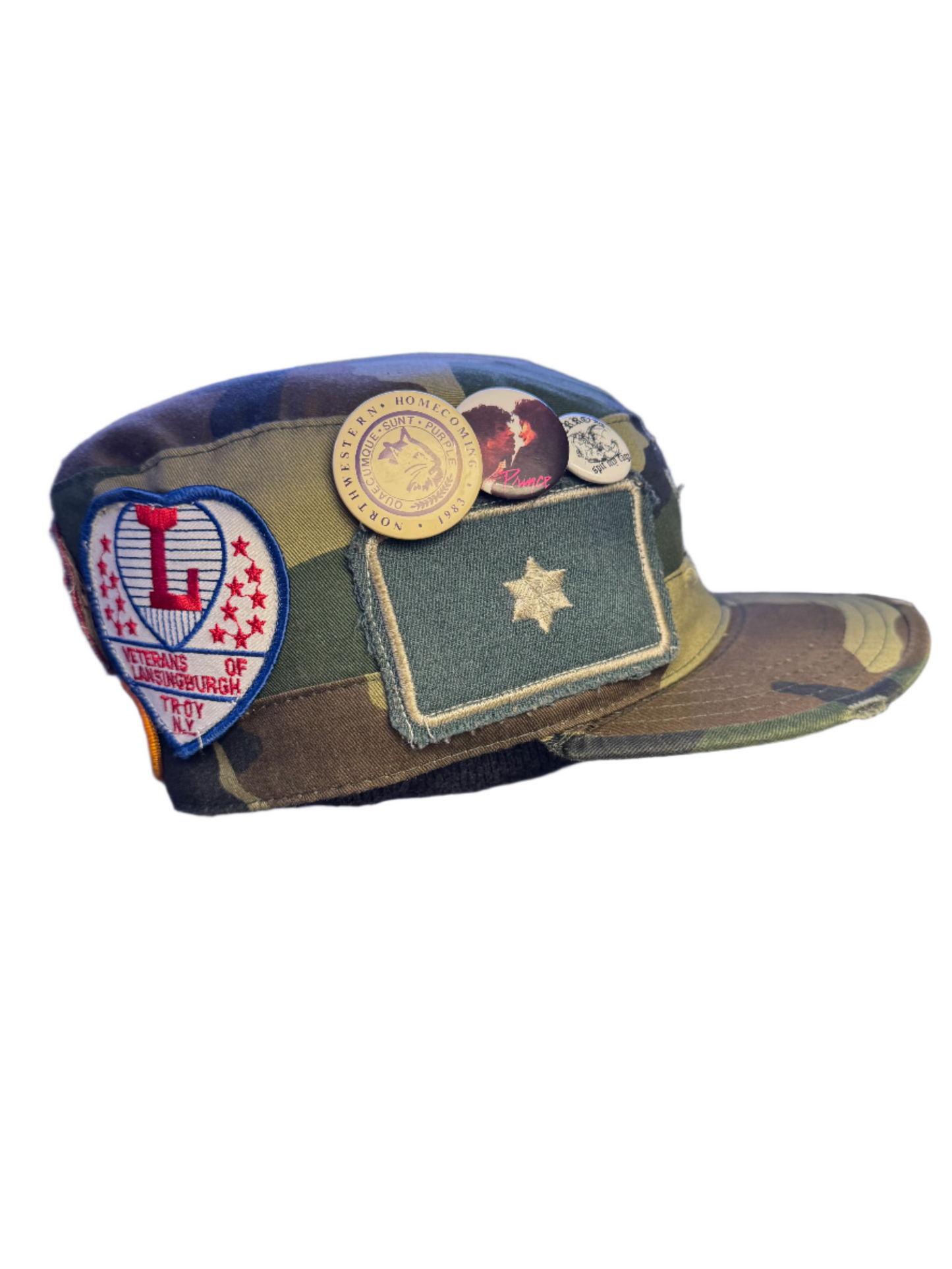 Patchwork Military Cap (Camo)