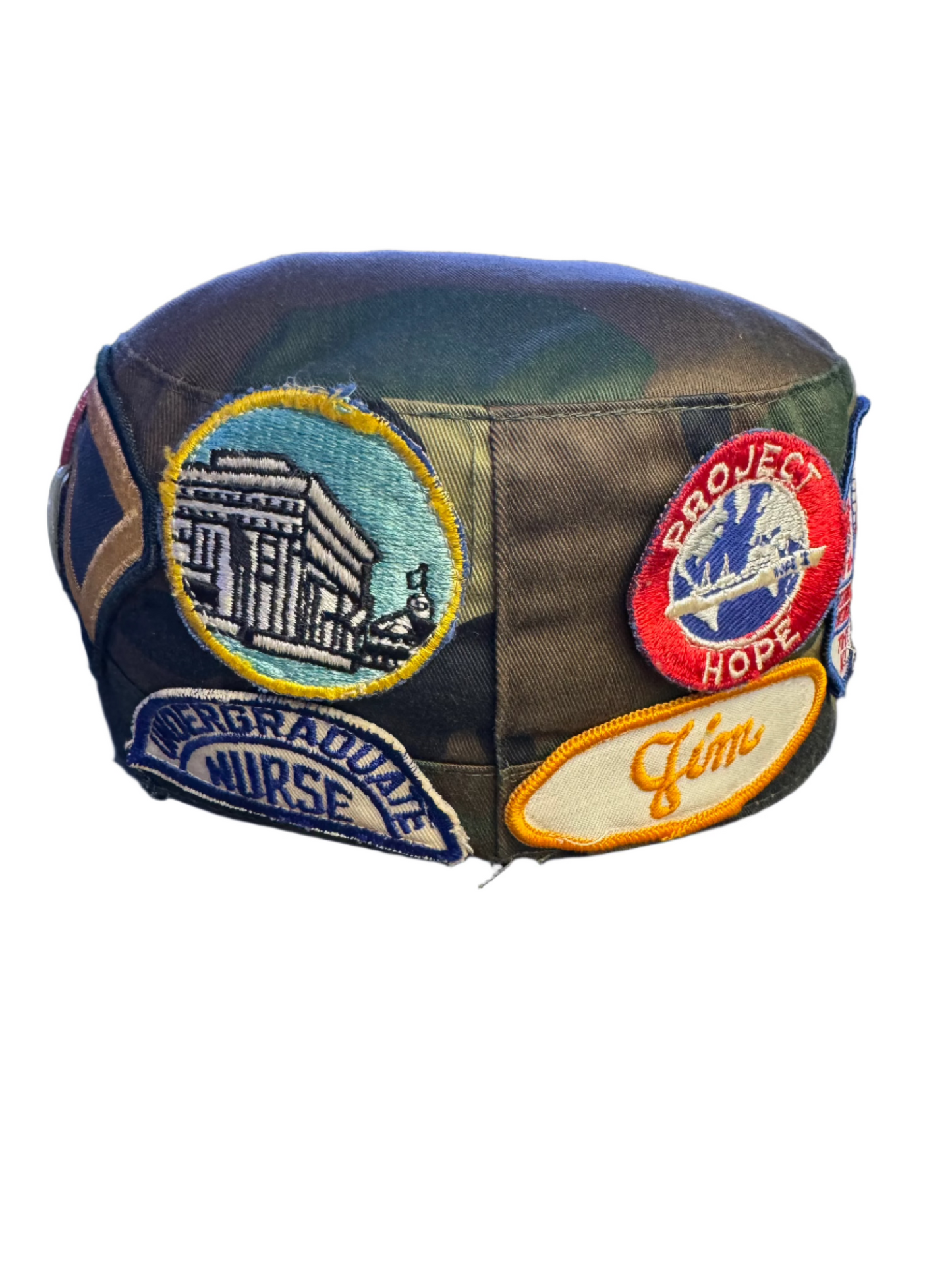 Patchwork Military Cap (Camo)