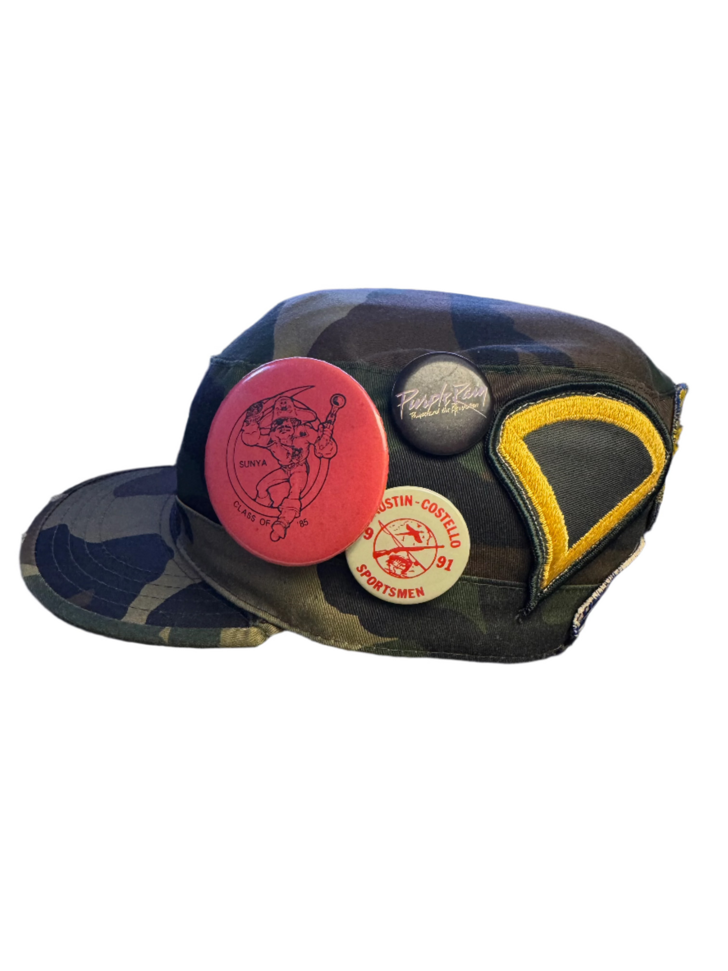 Patchwork Military Cap (Camo)